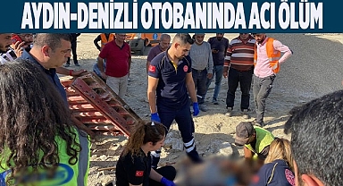 Aydın-Denizli otobanında üzerine demir kalıp düşen işçi hayatını kaybetti