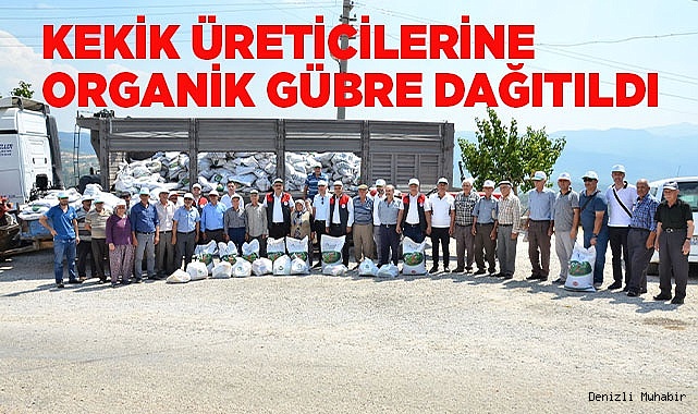 Başarılı kekik üreticilerine belge ve organik gübreleri dağıtıldı