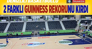 Basketbolda 2 farklı Guinness rekorunu kırdı
