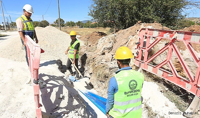 Büyükşehir DESKİ’den Tavas-Sarıabat’a 15.250 m içme suyu hattı