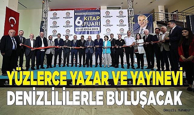 Denizli Büyükşehir Belediyesi 6. Kitap Fuarı açıldı