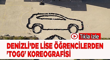 Denizli'de lise öğrencilerinden 'Togg' koreografisi