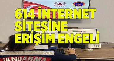 Denizli jandarmasından 614 internet sitesi erişimi engellendi
