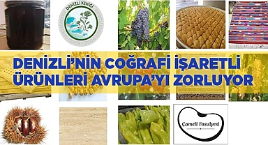 Denizli’nin coğrafi işaret alan ürünleri Avrupa kapısını açıyor
