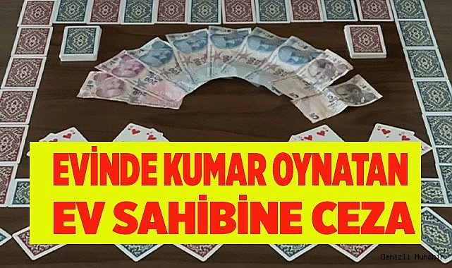 Evde kumar oynayan 5 kişiye para cezası kesildi