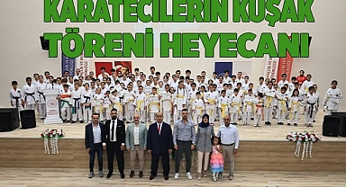 KARATECİLERİN KUŞAK TÖRENİ HEYECANI