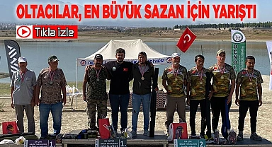 Olta sporcuları en büyük sazanı yakalamak için yarıştı