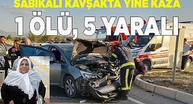 Sabıkalı kavşakta yine kaza: 1 ölü, 5 yaralı