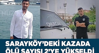 Sarayköy’de feci kaza 2 ölü 3 yaralı