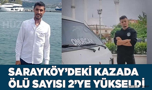 Sarayköy’de feci kaza 2 ölü 3 yaralı