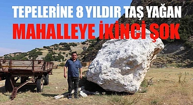 Tepelerine 8 yıldır taş yağan mahalleye ikinci şok