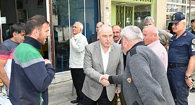 Vali Coşkun, Beyağaç ilçesinde incelemelerde bulundu