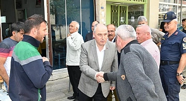Vali Coşkun, Beyağaç ilçesinde incelemelerde bulundu