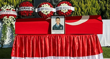 Vefat eden polis memuru için tören düzenlendi