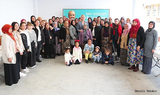 BAŞKAN DOĞAN KADIN KURSİYERLER İLE BİR ARAYA GELDİ