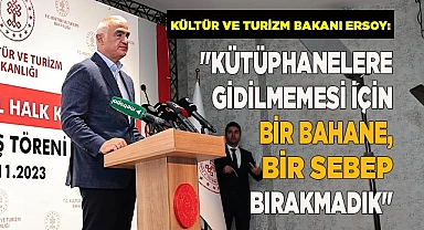 Denizli 100. Yıl İl Halk Kütüphanesi'ni Bakan Ersoy hizmete açtı