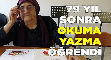 Denizli'de 79 yıl sonra okuma-yazma öğrendi