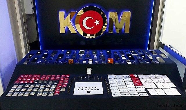 Denizli'de çok sayıda kaçak telefon ele geçirildi