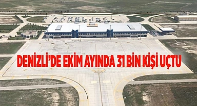Denizli’de Ekim ayında 31 bin kişi uçtu