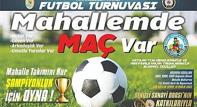 Denizli Emniyet Müdürlüğü'den 'Mahallemde Maç Var' projesi