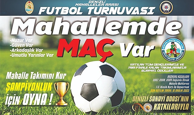Denizli Emniyet Müdürlüğü'den 'Mahallemde Maç Var' projesi