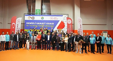 Denizli Sanayi Odası 50. Yıl Masa Tenisi Turnuvası Sona Erdi