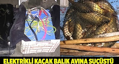 Elektrikli kaçak balık avına suçüstü