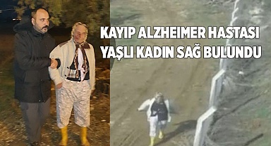 Kayıp Alzheimer hastası yaşlı kadın sağ olarak bulundu