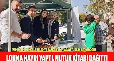 LOKMA HAYRI YAPTI, NUTUK KİTABI DAĞITTI