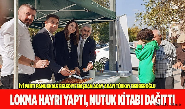 LOKMA HAYRI YAPTI, NUTUK KİTABI DAĞITTI