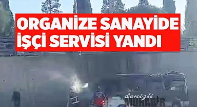 Organize Sanayi'de servisi yandı