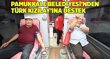 PAMUKKALE BELEDİYESİ’NDEN TÜRK KIZILAY’INA DESTEK