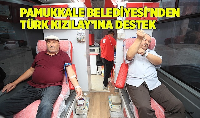 PAMUKKALE BELEDİYESİ’NDEN TÜRK KIZILAY’INA DESTEK