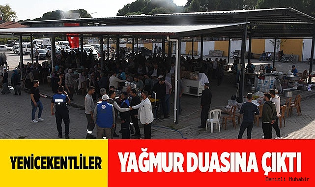 Yenicekentliler yağmur duasına çıktı