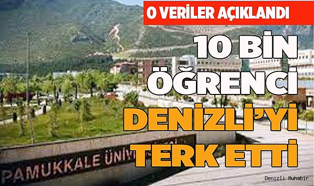10 BİN ÖĞRENCİ DENİZLİ’Yİ TERK ETTİ