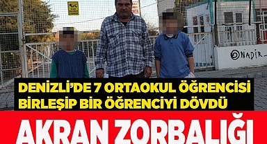 7 ortaokul öğrencisi birleşip bir öğrenciyi dövdü