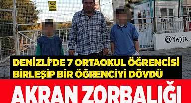 7 ortaokul öğrencisi birleşip bir öğrenciyi dövdü