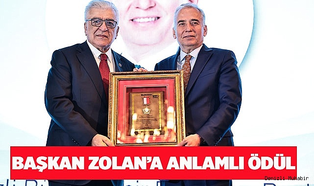 Avrasya Hizmet Ödülü, Başkan Zolan’a 