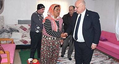 Başkan Şevik, Maden şehidinin ailesine taziye ziyaretinde bulundu 