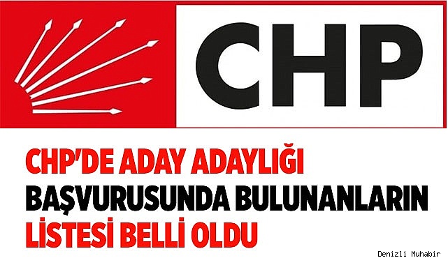 CHP'de aday adayları listesi belli oldu