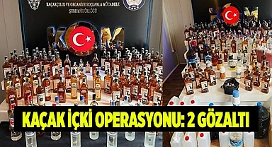 Denizli'de yılbaşı öncesi kaçak içki operasyonu; 2 gözaltı