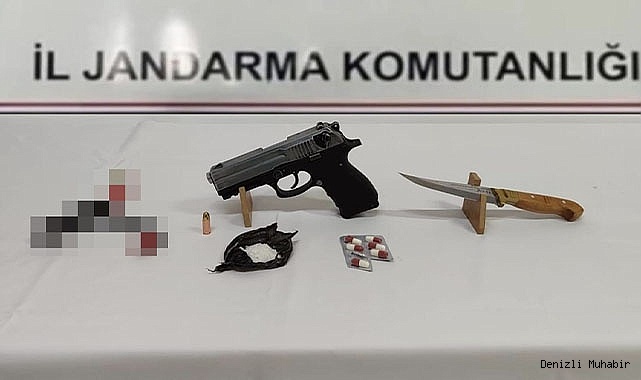 Denizli’den getirdiği uyuşturucuyu satamadan jandarmaya yakalandı