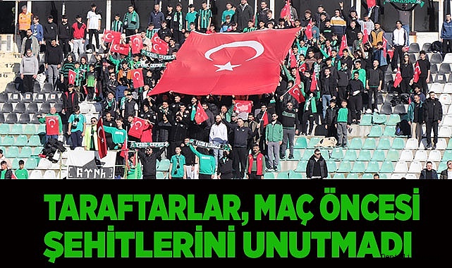 Denizlispor taraftarları şehitlerini unutmadı
