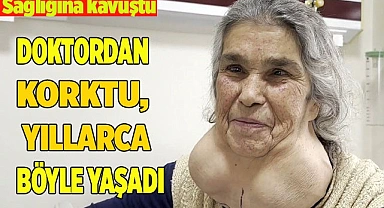 Doktordan korktuğu için yıllarca devasa kitleyle yaşadı