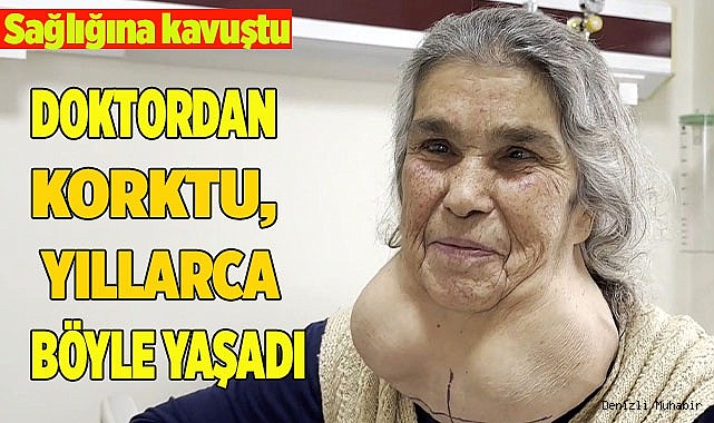 Doktordan korktuğu için yıllarca devasa kitleyle yaşadı