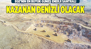 Ege’nin en büyük güneş enerji santrali  