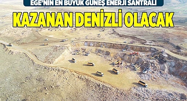 Ege’nin en büyük güneş enerji santrali  