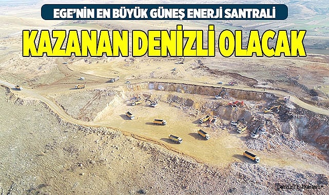 Ege’nin en büyük güneş enerji santrali  