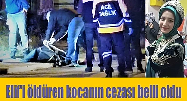 Elif'i öldüren kocanın cezası belli oldu