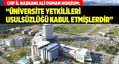 Horzum, "Rektör Kutluhan kamuoyunu bilgilendirmeli"